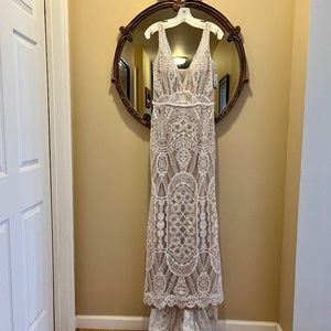 Boho Wedding Dress size 12